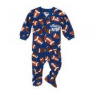 Toddler Boy's 3T Grandpa's FOOTBALL MVP Footed Blanket Pajama Sleeper