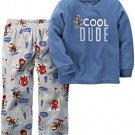 CARTER'S Boy's Size 5 COOL DUDE Skiing Monkey Fleece Pajama Set