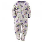 Carter's Girl's 3T Fleece Floral Blanket Pajama Footed Sleeper, Footie