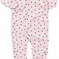 CARTER'S Girl's Size 3T Pink Hearts, Winter Bunny Fleece Footed Pajama Sleeper