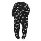 CARTER'S Boy's Size 24 Months Blue SPACE Rockets Fleece Pajama Sleeper