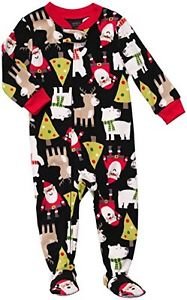 CARTER'S 24 Months Microfleece Fleece Pajama Sleeper, Christmas, Santa, Reindeer