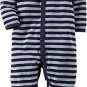 Carter's Striped Monkey Baby Boy's Terry Sleep & Play Size 3 Months