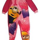 DESPICABLE ME I Heart Minions Size 6 OR 8 Footed Pajama Blanket Sleeper