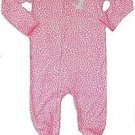 CARTER'S Girl's Size 4T Hot Pink Kitty Cheetah Print Footed Pajama Sleeper