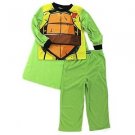 TMNT Teenage Mutant Ninja Turtles Boys Size 8 Green Pajama Set with Cape