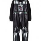 STAR WARS Boy's Size 8 OR 10 DARTH VADER Hooded Footless Pajama Sleeper