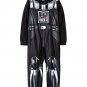 STAR WARS Boy's Size 8 OR 10 DARTH VADER Hooded Footless Pajama Sleeper