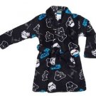 STAR WARS THE FORCE TROOPER Boy's Size 5 Black Fleece Bath Robe Bathrobe