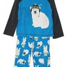Toddler Boy's 3T Polyester Jersey Bundled Up For Bed Polar Bear Pajama Set