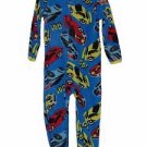 Toddler Boy's 3T OR 4T Race Cars Vehicles Fleece Footed Blanket Pajama Sleeper