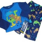 Baby Boy's 12 Months DINOSAUR DINO Polyester Flannel Pajama Pants Set