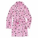 Girl's Size 7/8 Pink Fleece Winter Holiday Christmas SNOWMAN Bathrobe, Robe