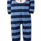 Carter's Boy's Size 5T Striped FOX Fleece Footed Pajama Sleeper