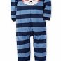 Carter's Boy's Size 5T Striped FOX Fleece Footed Pajama Sleeper