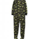 CARTER'S Boy's Size 4 OR 5 Outer Space Station Fleece Footed Pajama Sleeper