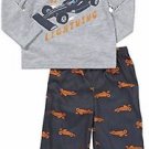 CARTER'S Boy's 3T Fast As Lightning Race Drag Car Jersey Pajama Set