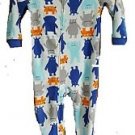 Carter's Boy's 5T Alien Monsters Fleece Footed Pajama Sleeper
