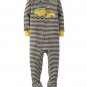 Carter's Boy's Size 3T, 4T OR 5T Striped DUMP TRUCK Cotton Footed Pajamas