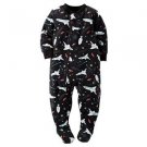 CARTER'S Boy's 3T, 4T OR 5T Outer Space Ships Fleece Footed Pajama Sleeper