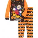 Disney Mickey Mouse Size 3T, 4T OR 5T Glow-in-The-Dark Halloween Pajama Set