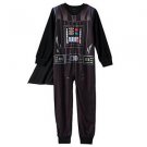 STAR WARS DARTH VADER Boy's Size 8 Caped Fleece Footed Pajama Sleeper