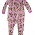 MON PETIT Girl's 24 Months Pink Fleece Footed Pajama Sleeper