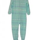 Carter's Girl's Size 4T Mint Green Fair Isle Fleece Footed Pajama Sleeper
