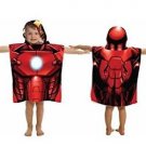 MARVEL IRON MAN Children's Hooded Terry Cloth Towel Bath Wrap