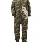 Carter's Boys 6, 7, OR 8 DINOSAUR CAMOUFLAGE DINO Fleece Footed Pajama Sleeper