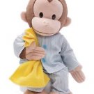 GUND Classic Children's Monkey Curious George in Pajamas, Bedtime Blanket 16"
