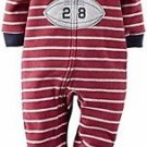 Carter's Boy's Size 3T Football Champ Fleece Footed Pajama Sleeper