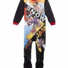 Disney MICKEY MOUSE Snow Boarding Boy's 3T Fleece Footed Blanket Pajama Sleeper