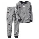 CARTER'S Boy's Size 3T, 4T OR 5T Halloween Monster Glow Dark Eyes Pajama Set