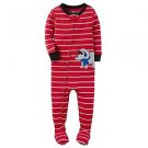 Carter's Boy's 3T, 4T OR 5T TRICERATOPS DINOSAUR Polyester Footed Pajamas