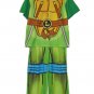 TEENAGE MUTANT NINJA TURTLES Size 8 OR 10 LEONARDO Caped Costume Pajama Set