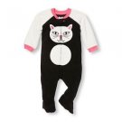 Toddler Girl's 3T, 4T OR 5T Kitty Cat Fleece Footed Blanket Pajama Sleeper