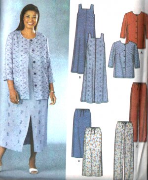 Simplicity Pattern 7102 Easy To Sew Dress Ensemble Size 26-32W (EUR 52-58 FR. 54-60)