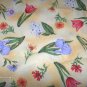 Surgical Scrub Hat Cap Pixie Easy Fit Ladies Pretty Flowers on Yellow