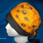 PIXIE SCRUB CAP HALLOWEEN SEASONAL FUNNY SPIDERS / ORANGE