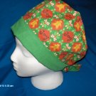 MEDICAL SURGICAL SCRUB CAP HAT PIXIE TIE-BACK  CHRISTMAS JOY