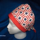 Ladies Surgical Medical Scrub Caps Handcrafted by Calicomaisey PATRIOTIC STARS