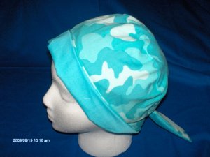 Surgical Scrub Hat  Cap Easy Fit PIXIE PASTEL CAMOUFLAGE