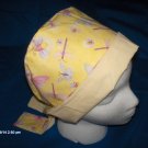 SURGICAL,MEDICAL,DOCTOR, SCRUB HAT, CAP,PIXIE TIE-BACK DRAGONFLIES BUTTERFLIES & SPARKLES
