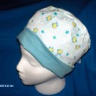Cheap Scrubs Caps Hats Women's LITTLE SHEEP MOON & STARS ON LIGHT BLUE