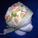 SURGICAL SCRUB CAP HAT PIXIE TIE-BACK ALL KINDS OF SPORTS GREEN