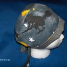 PIXIE SCRUB CAP HALLOWEEN SEASONAL LARGE WITCHES ON BROOM