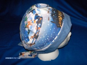 SURGICAL MEDICAL PIXIE SCRUB CAP RUDOLPH THE RED NOSE REINDEER