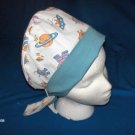 Women Ladies Nurses Surgical Medical Pixie Scrub Caps ALIENS and SPACESHIPS Homemade