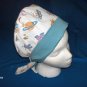 Women Ladies Nurses Surgical Medical Pixie Scrub Caps ALIENS and SPACESHIPS Homemade